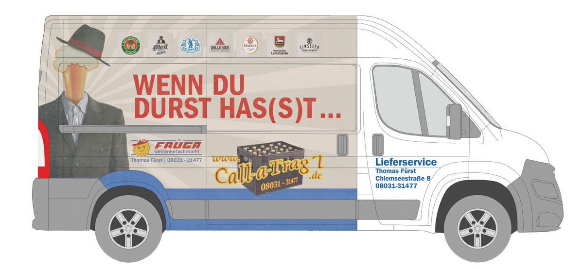 call-a-tragl Lieferfahrzeug